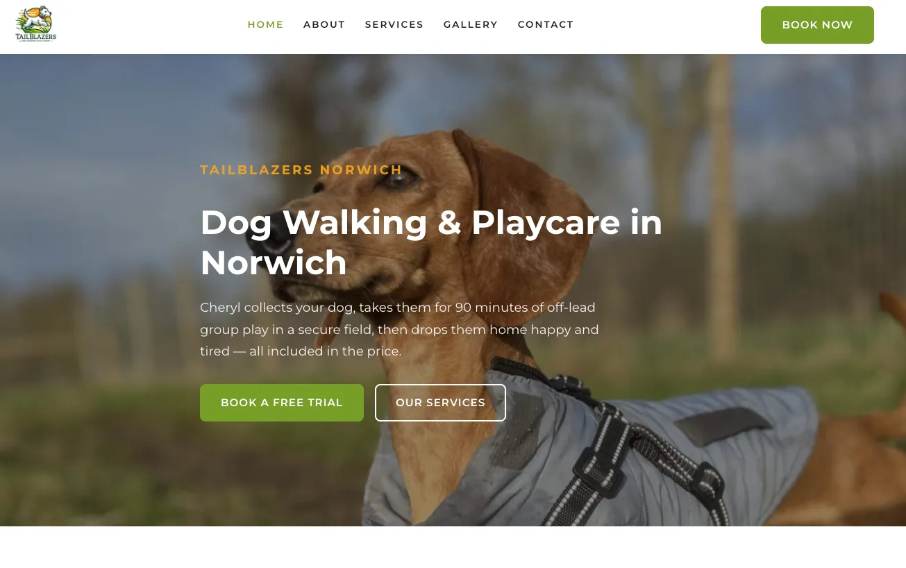Tailblazers Norwich website